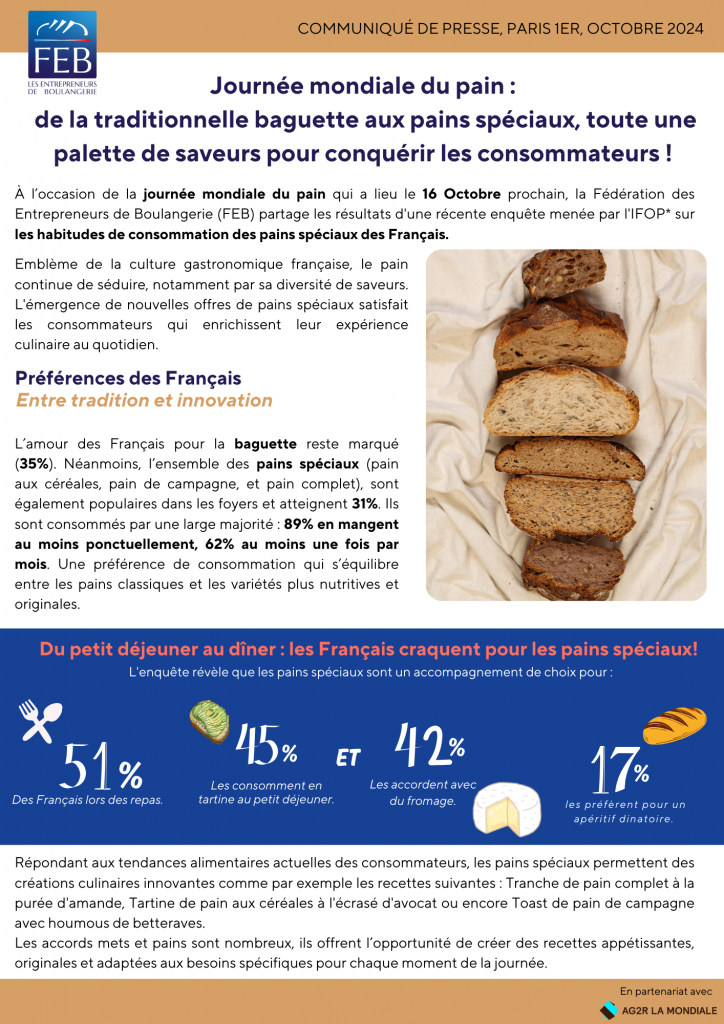Retour sur la Journée mondiale du Pain ! - La féderation des ...
